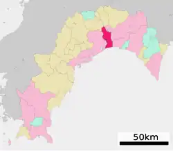 Location of Nankoku