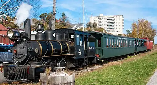No. 4 hauling an excursion train.