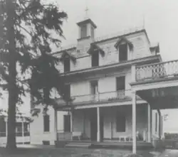 Front of the Nauvoo Arsenal. Tower and porch were added later.