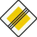B2: End of priority road