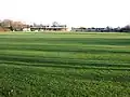 View of the ground with the pavilion under construction in 2009.