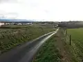 View of Nethertown from the St Bees road. Site of the army camp on the left