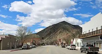 Main Street, looking towards the Grand Hogback