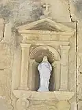 Niche of the Sacred Heart of Jesus (with a statue of Sacred Heart of Holy Mary)