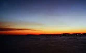 Özdere at twilight