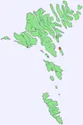 Position of Nólsoy village