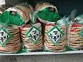 Korean nurungji-ppeong-twigi made from scorched rice