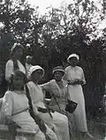 OTMA sisters with their mother, the empress Alexandra, 1914.