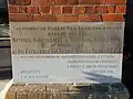 Foundation stone laid by Sir Arthur Hunter Palmer.