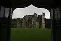 Ruins of Castle Wardour as seen from the lodge