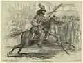 One of Garibaldi's lancers carrying a dispatch