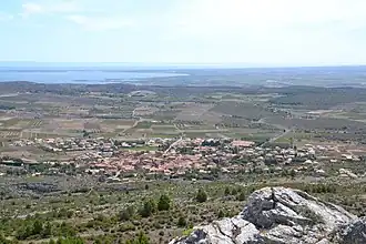 The village of Opoul, in the commune of Opoul-Périllos