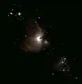 The Orion Sword observed from Australia (stitching of 3 observations made with a Unistellar eVscope)