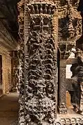 Ornated pillar of Vasanta Mantap
