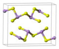 Orpiment's unit cell