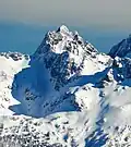 West aspect viewed from South Bessemer Mountain in winter