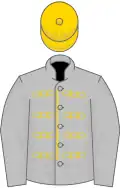 Silver, gold braid, gold cap