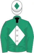 Green, white diamond, white cap, green diamond