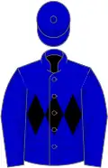 Blue, black triple diamond