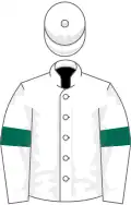 White, Dark Green armlets