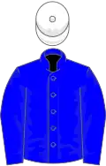 Blue birds-eye, white cap