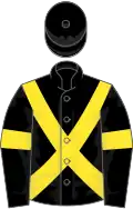 Black, yellow cross-belts and armlets