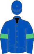 Royal blue, emerald green armlets