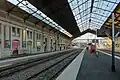 The platforms and tracks