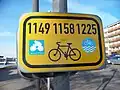 Concurrency of several cycling routes in Písek, Czech Republic
