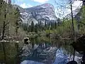 Watkins reflected in Mirror Lake