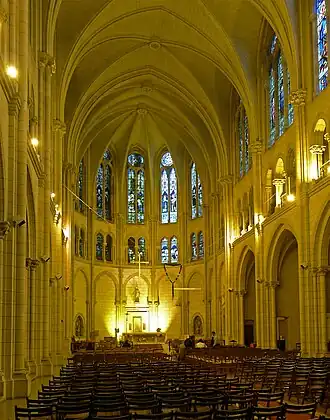The nave and chancel.