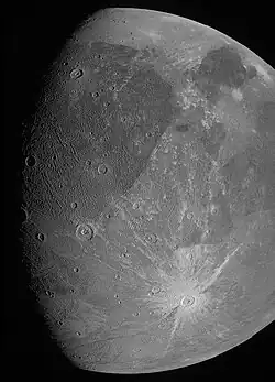 Ganymede, photographed on 7 June 2021 by Juno during its extended mission