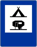D-31 "camping site equipped with power sockets for camping trailers"