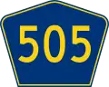 Highway 505 marker