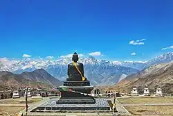 Buddha overlooking valley