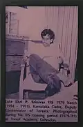Display in Library dedicated to P.Srinivas at the Office of DCF, Kollegal, Chamarajanagar District, Karnataka.