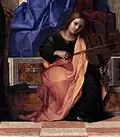 Angel playing lire de braccio