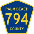 State Road 794 and County Road 794 marker