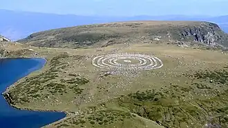 Paneurhythmy being performed near Bubreka (Kidney) lake in Rila