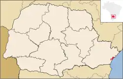 Location in Paraná