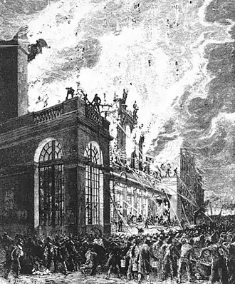 Perspective view of the fire