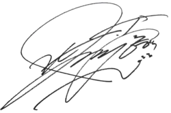 Signature of Park Hyung-sik