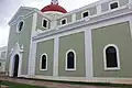 Church building side detail from José Julián Acosta Street, 2023.