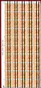 Part sheet of cancelled 10p Machin series stamps