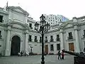 Cannon yard inside La Moneda
