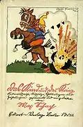 Kurrent script used for text in a 1916 children's book