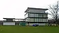 Pavilion, Geoffrey Hughes Memorial Sports Ground, Allerton (1961–62; Grade II)