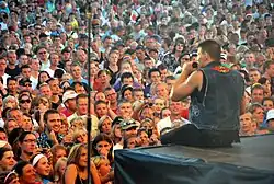 Paw Lagermann during Infernal concert at Vig Festival 2010. (Photo: Lars Schmidt)