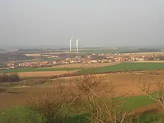 Pchery from summit of the Vinařická hora