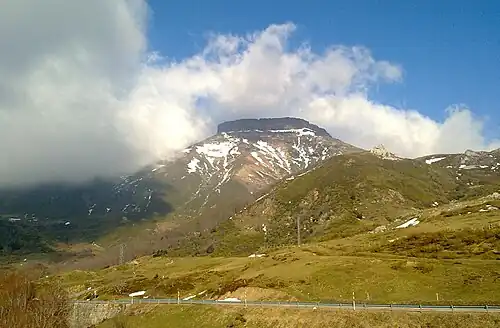 Peña Labra, one of the prominent peaks of the range